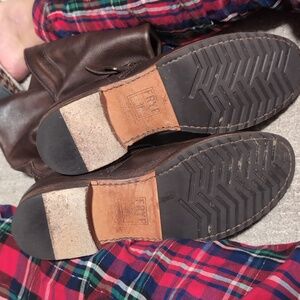 Chocolate brown Frye boots - tall leather boots